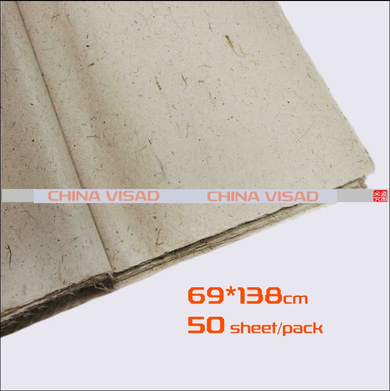 중국 회화 종이, 중국 쌀 종이 및 자연 색상 yunlong xuan 종이, 50 장/팩 69*138 cm, 무료 배송